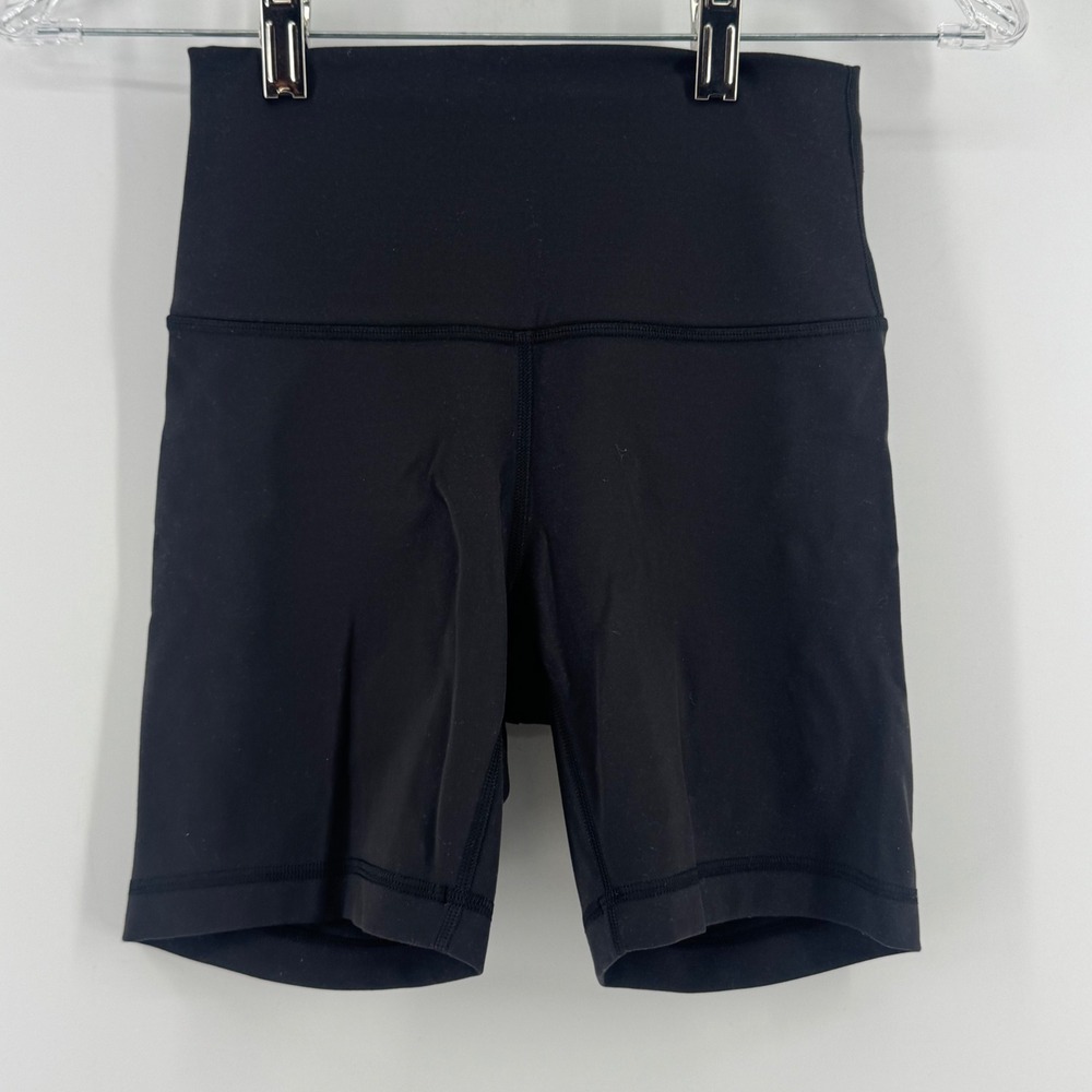 Lululemon Align High-Rise Short 6 Black Nulu Yoga Athletic Shorts LW7BESS Size 4